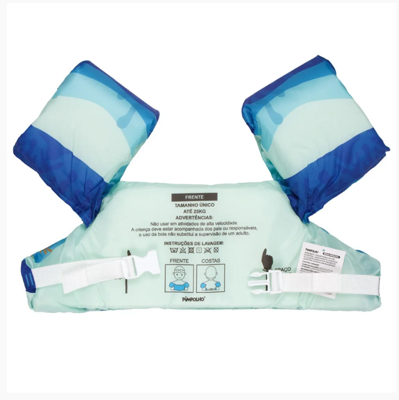BOIA INFANTIL ESTAMPADA MASCULINO PIMPOLHO AZUL/TUBARAO