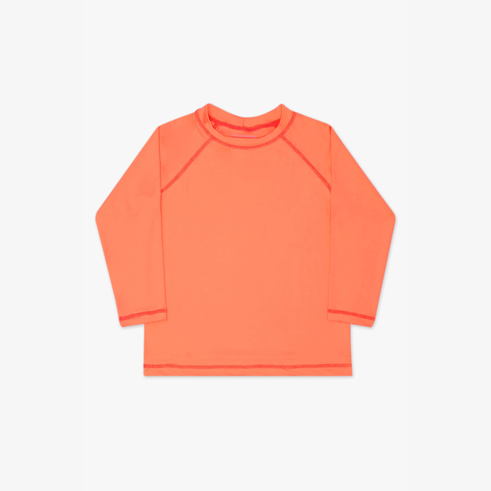 CAMISETA COM PROTECAO SOLAR UV 50+ ROSA/CORAL/MARINHO (TAM 1 AO 3)