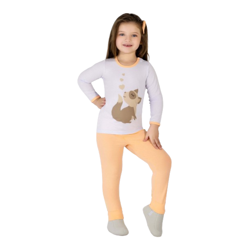 PIJAMA MODAL BRANCO LOBINHO