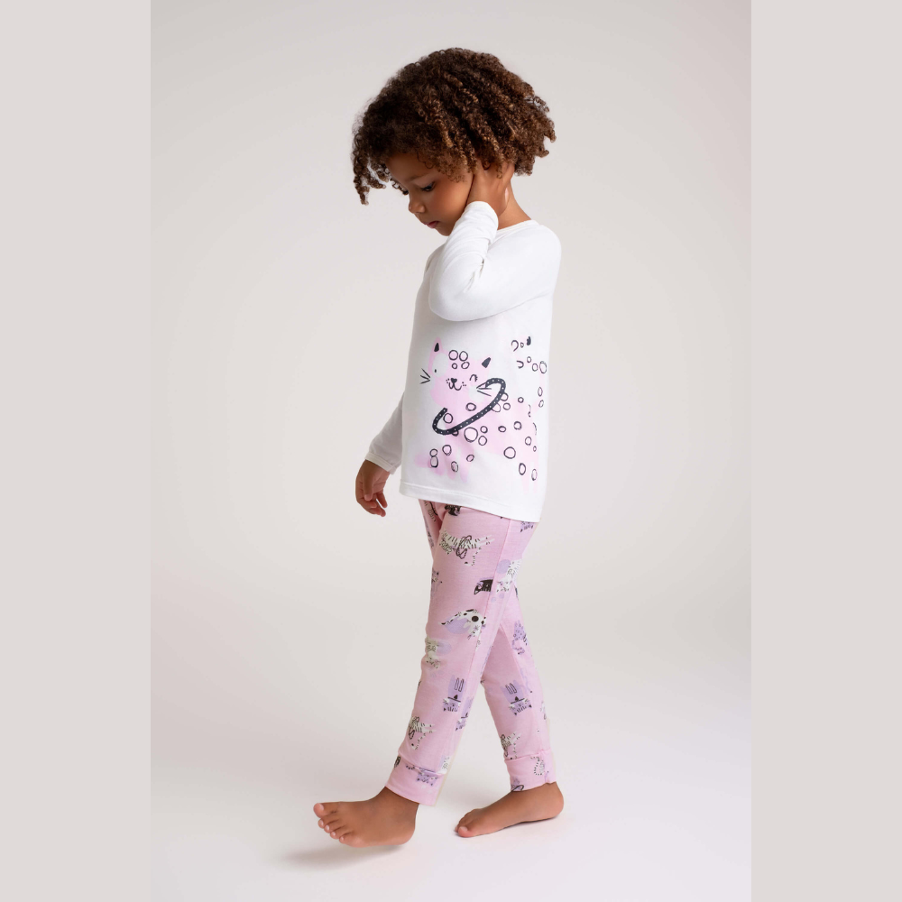 PIJAMA MODAL GATINHA (1 AO 3)