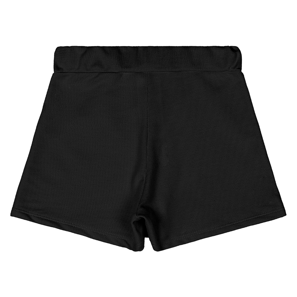 SHORT-SAIA EM MOLETOM SEM FELPA AZUL/VIOLETA/PRETO