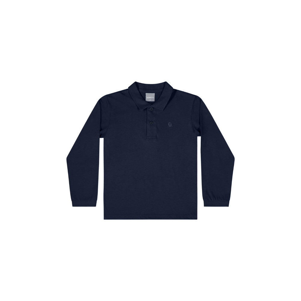 CAMISA POLO MANGA LONGA EM MEIA MALHA