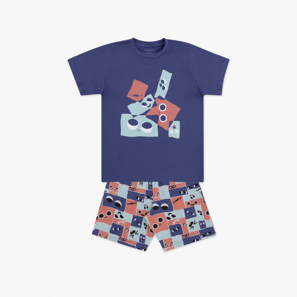 PIJAMA ALGODAO E MODAL HAPPY (TAM 4 AO 8)