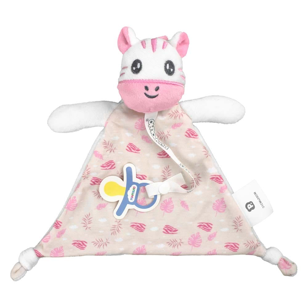 NANINHA COM PRENDEDOR DE CHUPETA PIMPOLHO BRANCA/ZEBRA
