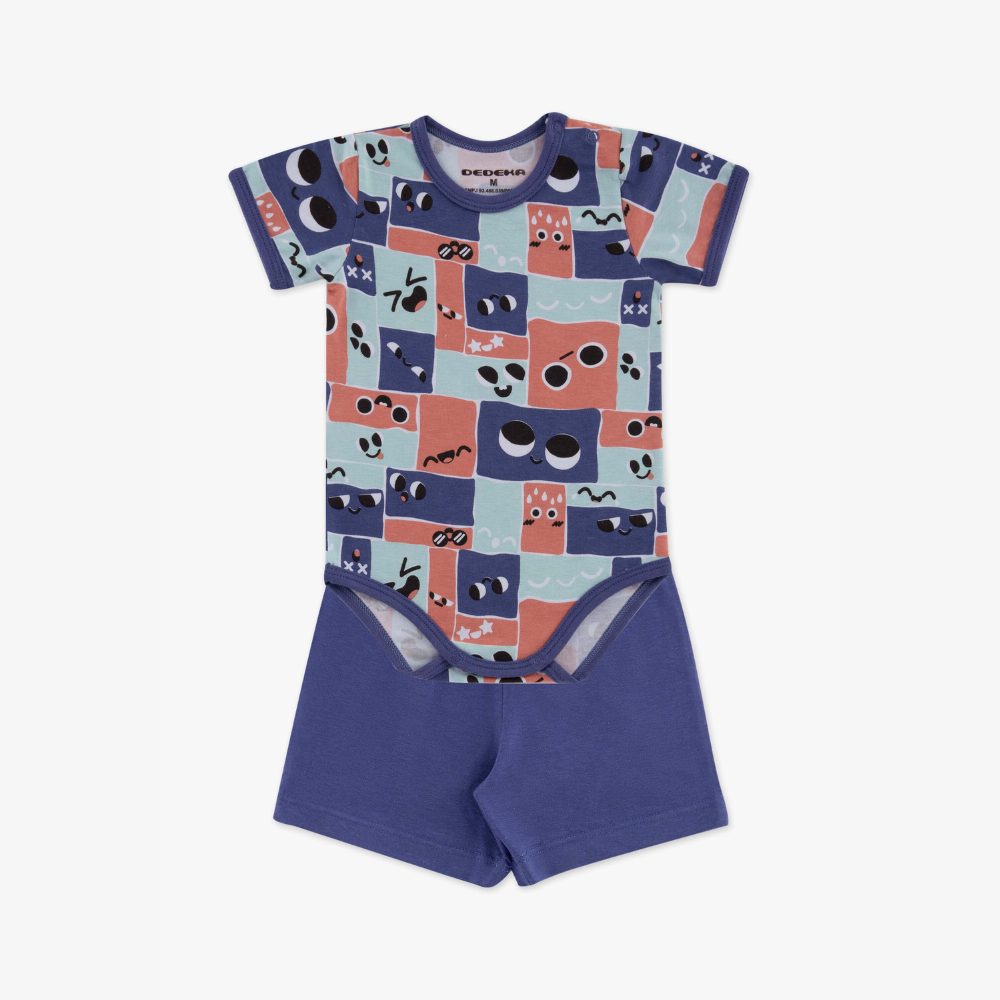 CONJUNTO DE BODY ALGODAO E MODAL HAPPY (TAM RN AO GG)