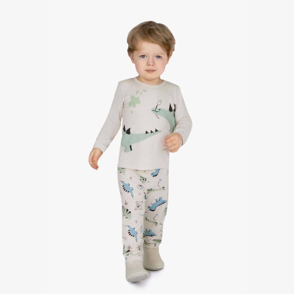 PIJAMA MODAL DINOSSAURO PINTOR DEDEKA (1 ao 3)