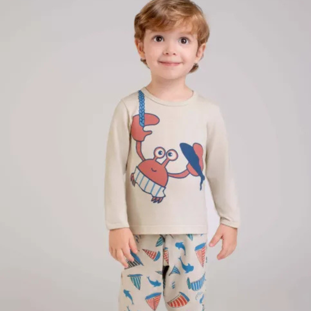 PIJAMA MODAL BARCO CARANGUEJO (1 AO 3)