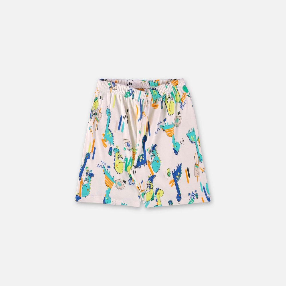 PIJAMA CAMISETA E BERMUDA EM SUEDINE