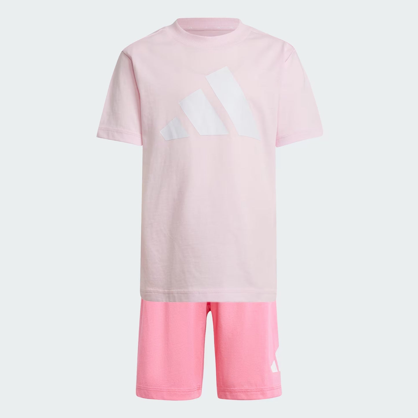 CONJUNTO ADIDAS ESSENTIALS ROSA COM BRANCO