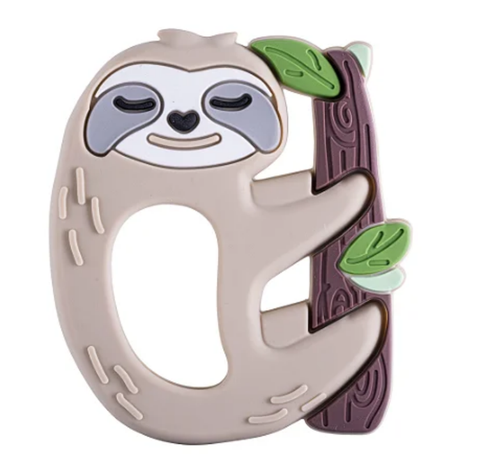 MORDEDOR INFANTIL BICHINHOS MASC PIMPOLHO CINZA/PREGUICA