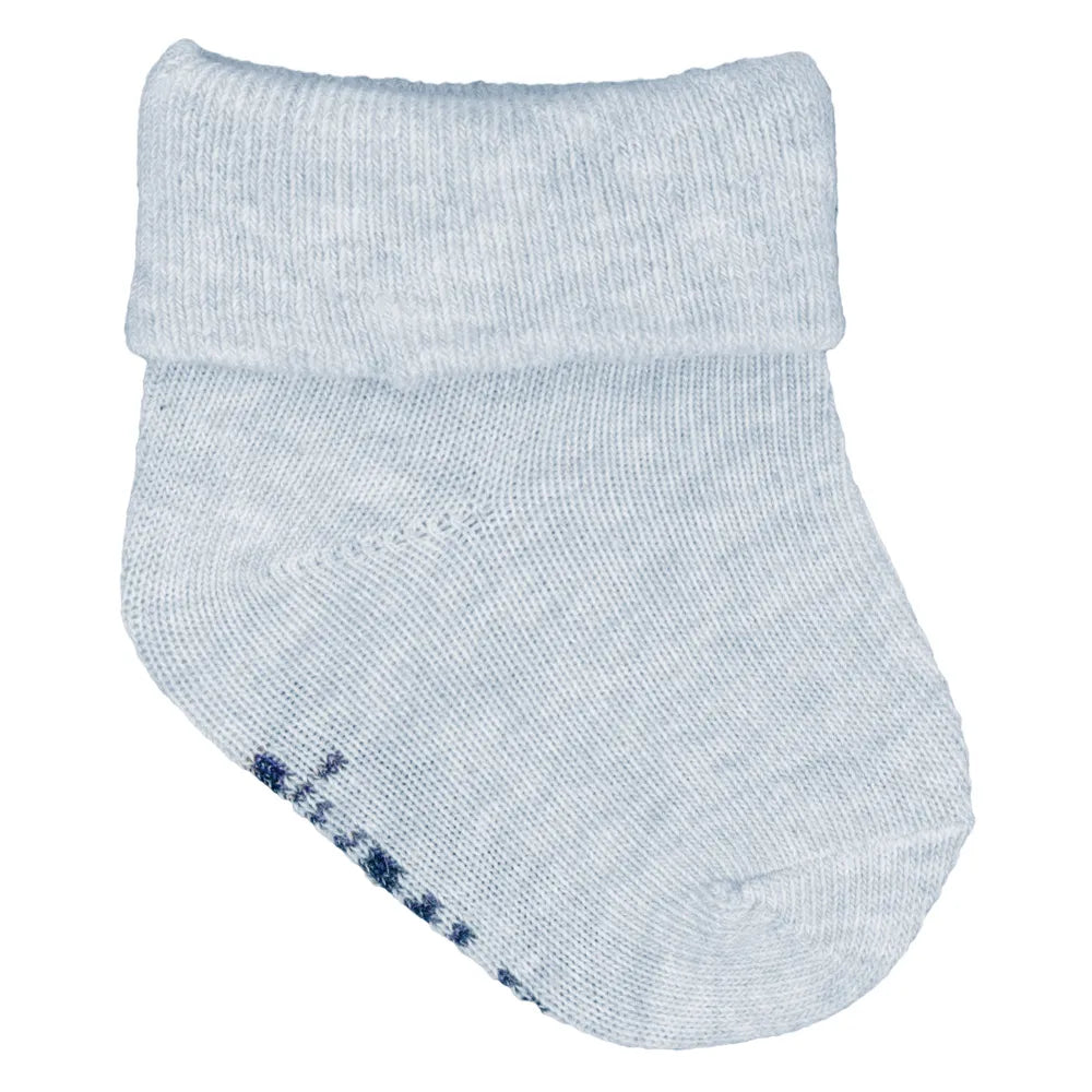 MEIA LISA COM VIRA RN MASCULINO PIMPOLHO AZUL CLARO