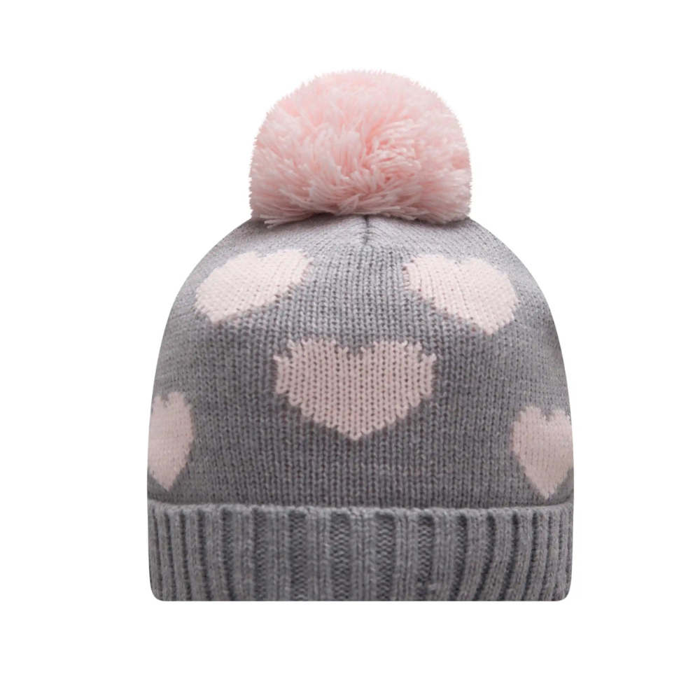 GORRO CINZA CORACOES