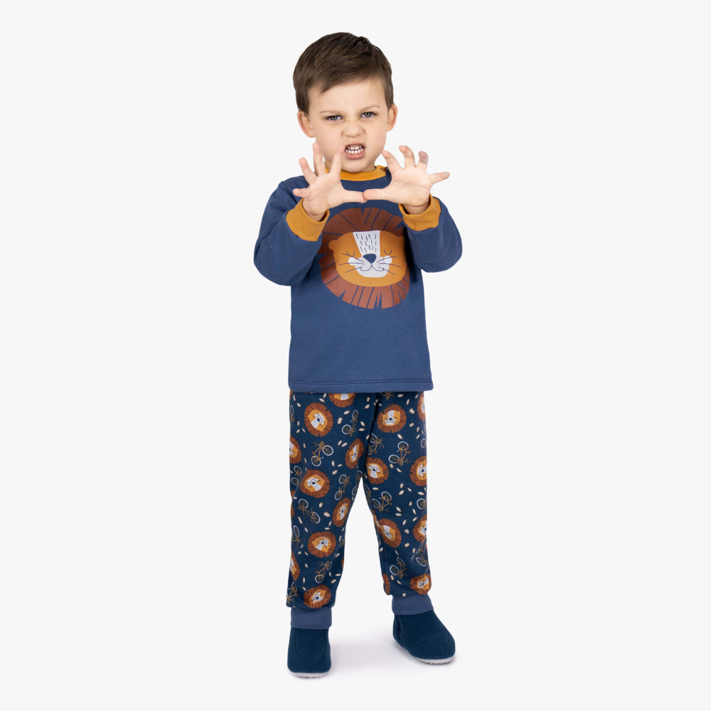 PIJAMA MOLETINHO LEAO DEDEKA (1 AO 3)