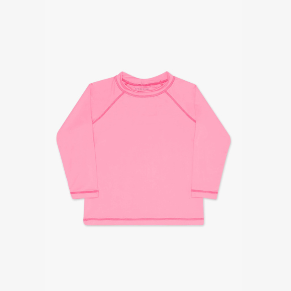 CAMISETA COM PROTECAO SOLAR UV 50+ MARINHO/ROSA/CORAL/BABALU (TAM 4 AO 8)