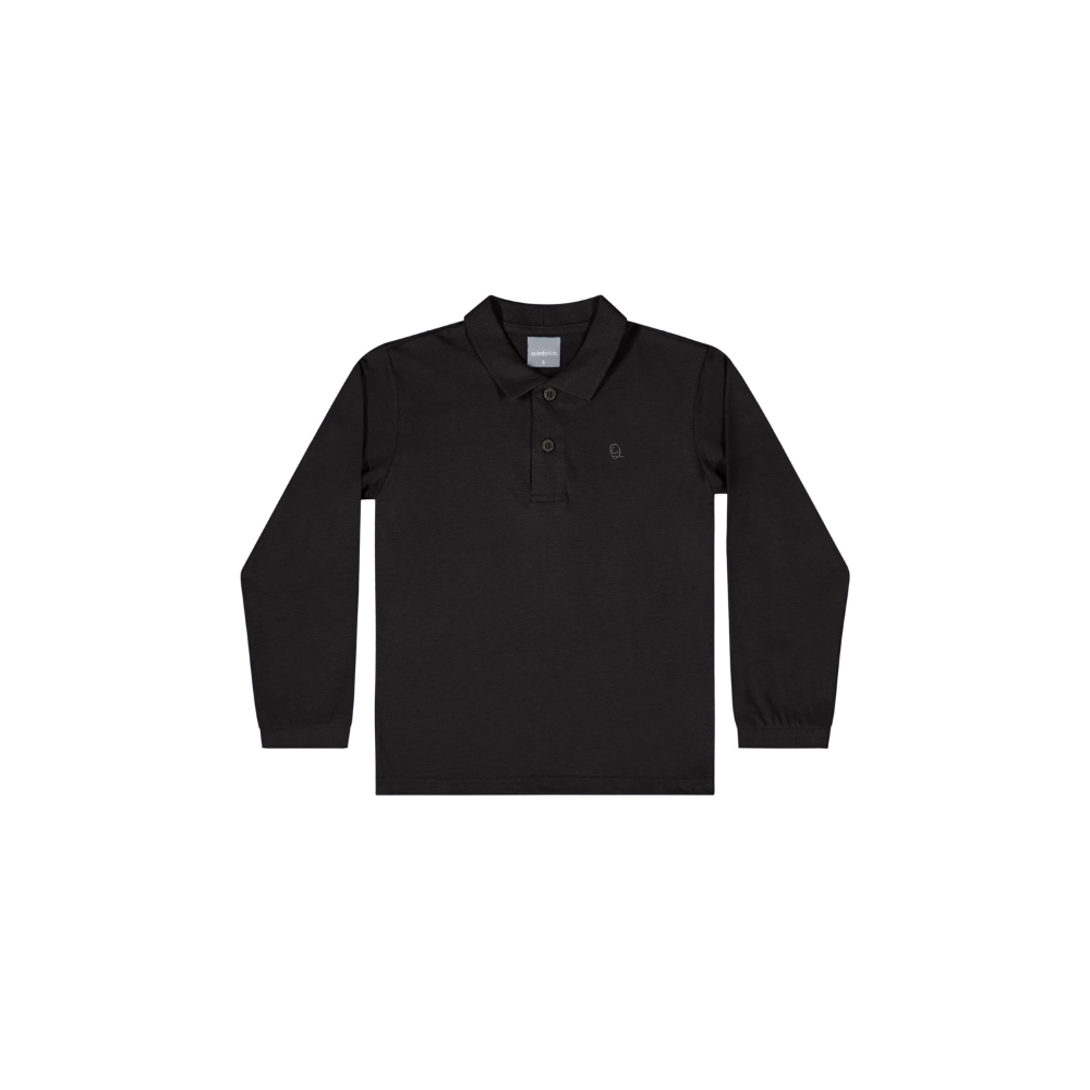 CAMISA POLO MANGA LONGA EM MEIA MALHA