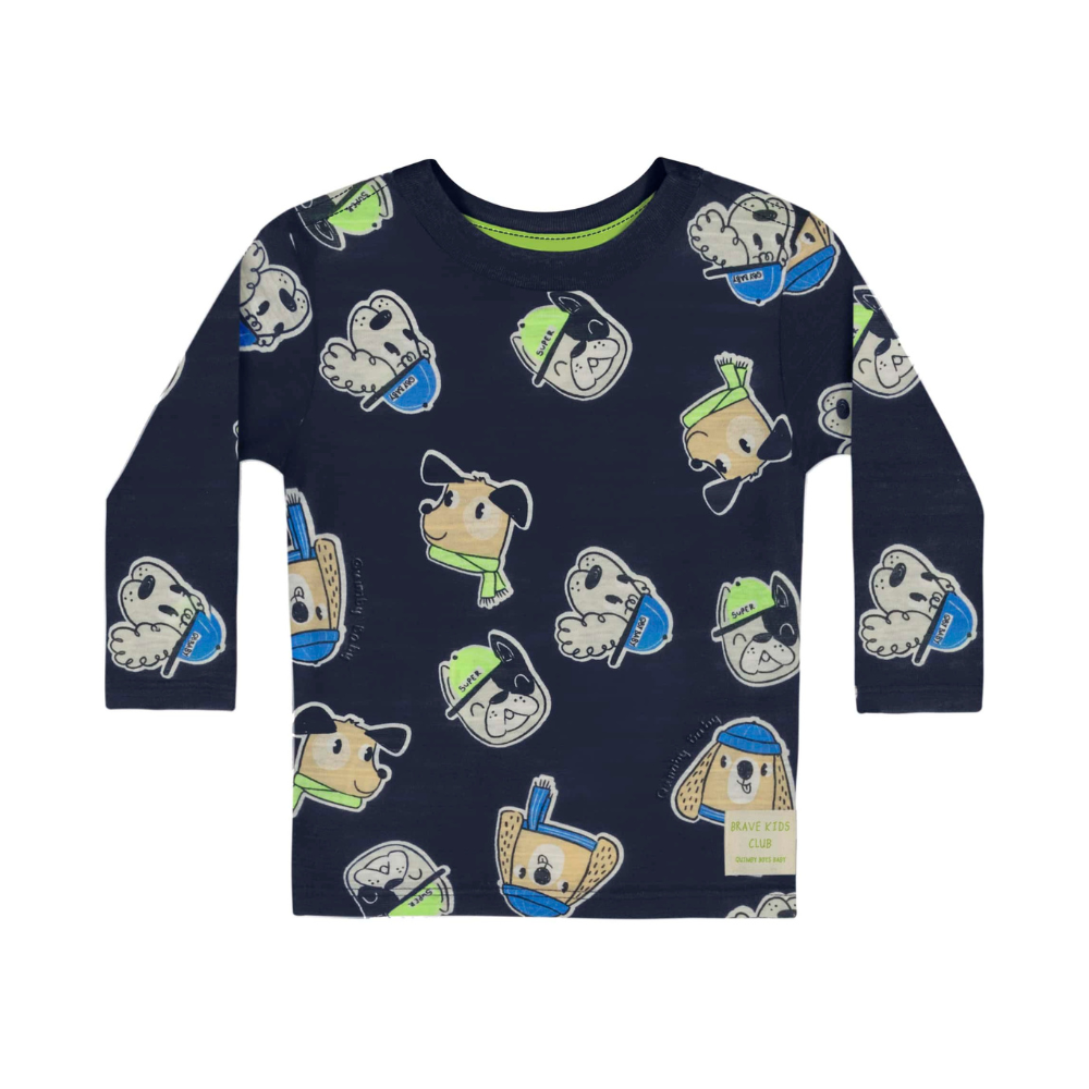 CAMISETA MANGA LONGA EM MEIA MALHA