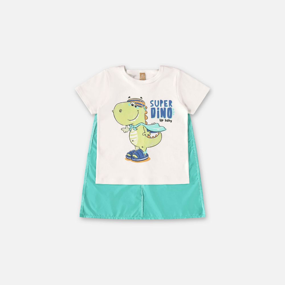 PIJAMA CAMISETA E BERMUDA EM SUEDINE NATURAL