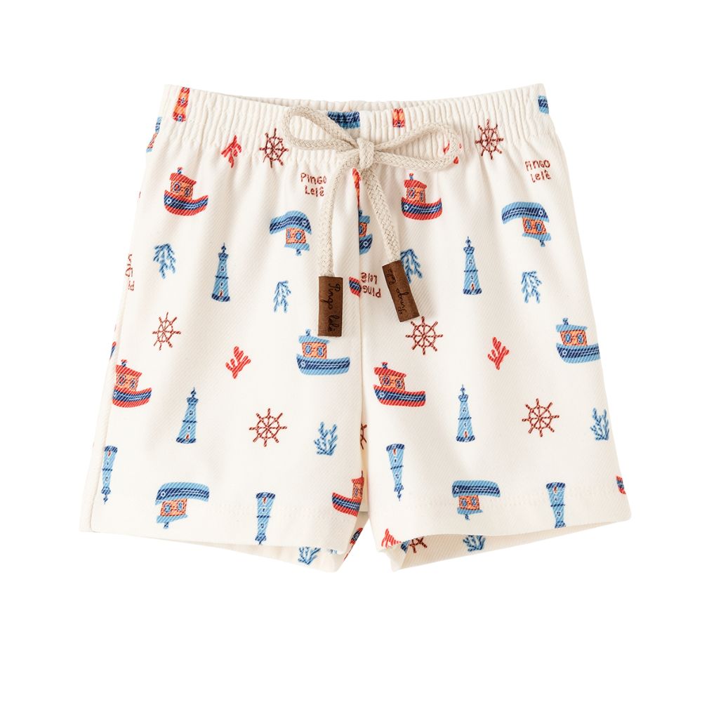 CONJUNTO BODY MANGA CURTA E SHORTS NAVY BOY