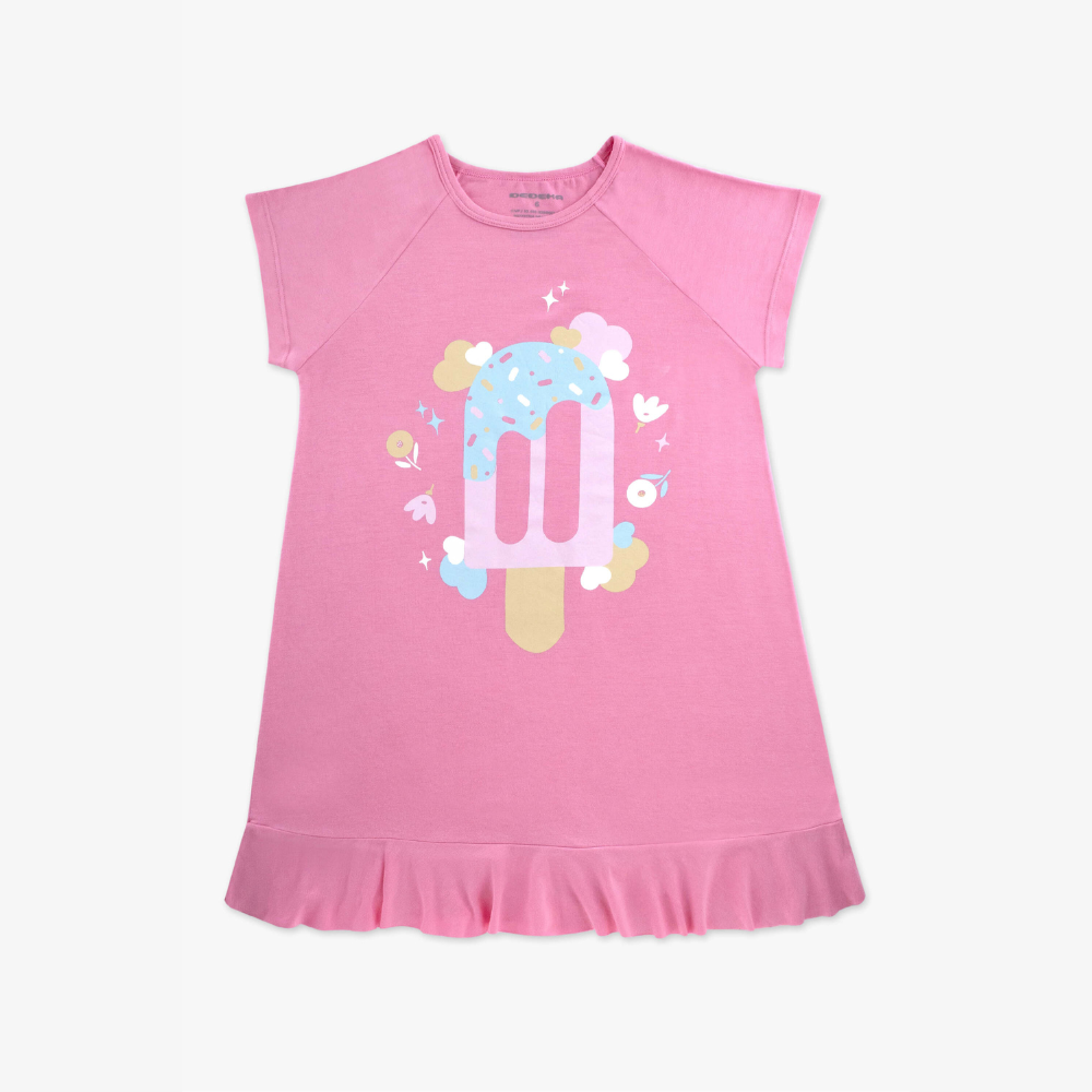 CAMISOLA MODAL ROSA FLOR (TAM 4 AO 8)