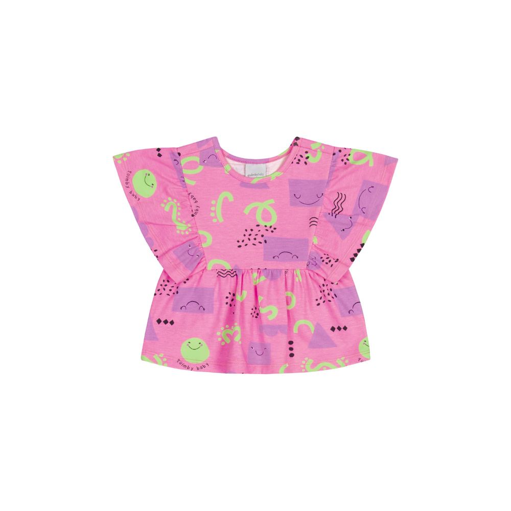 CONJUNTO BLUSA EM COTTON E SHORT EM MOLETOM SEM FELPA