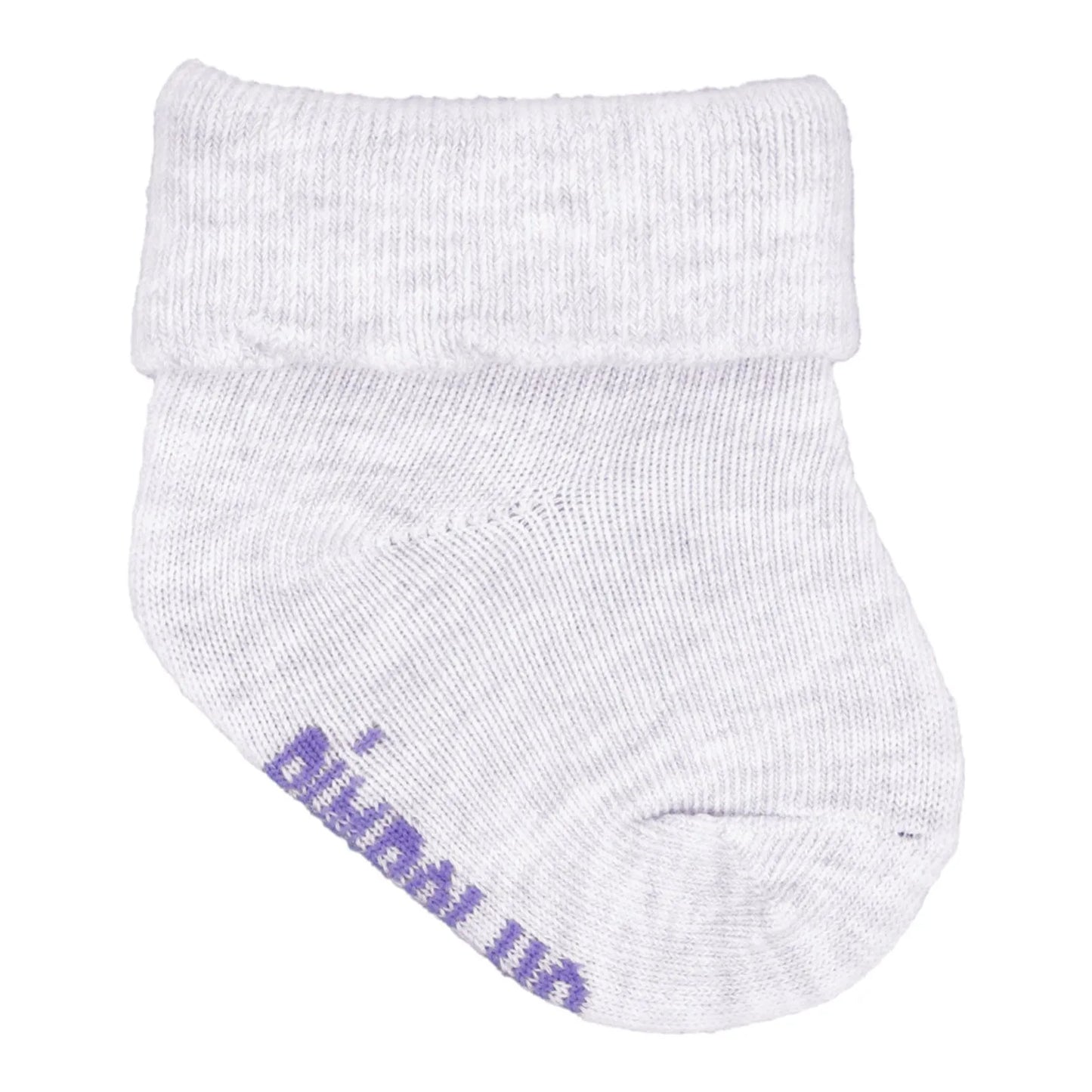 MEIA LISA COM VIRA RN FEMININO PIMPOLHO LILAS