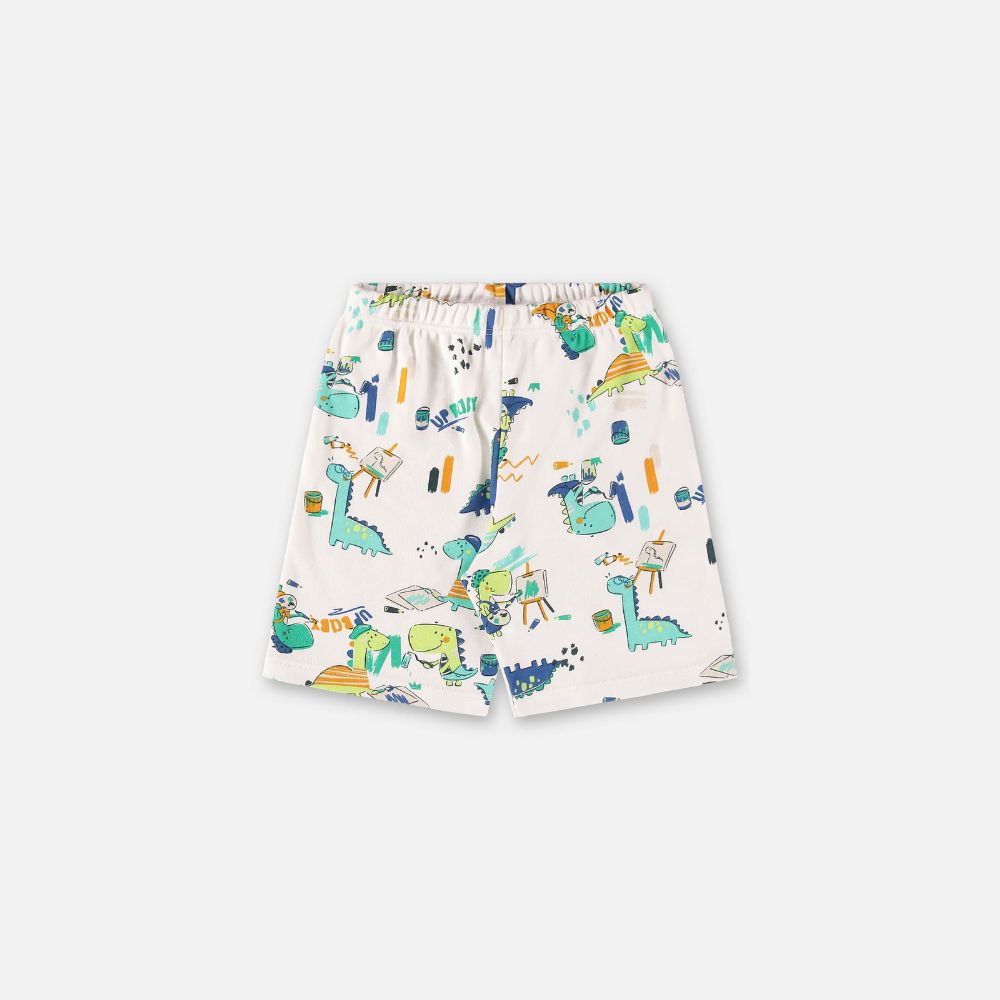 PIJAMA CAMISETA E BERMUDA EM SUEDINE NATURAL