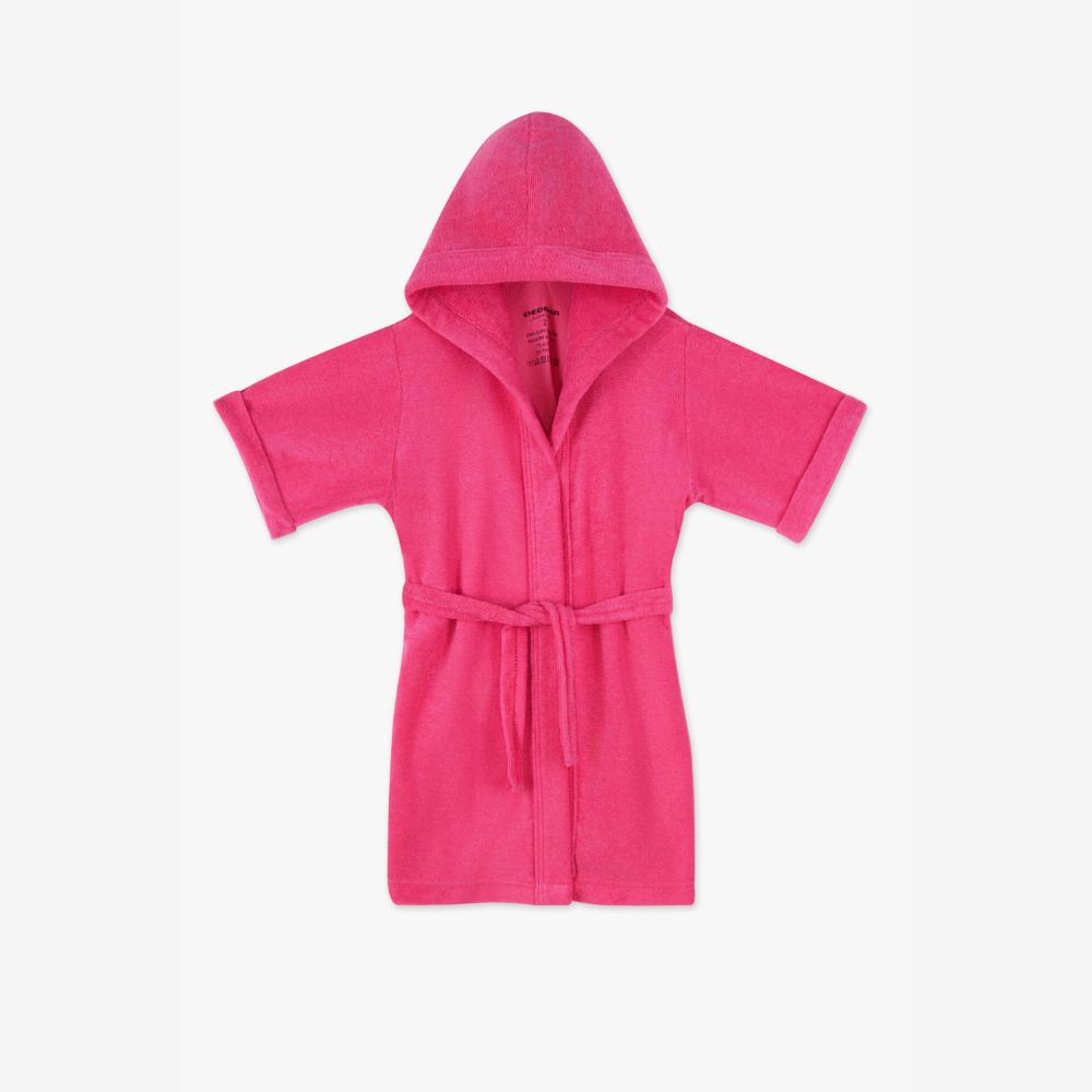 ROUPAO ATOALHADO ROSA PINK DEDEKA (4 ao 8)