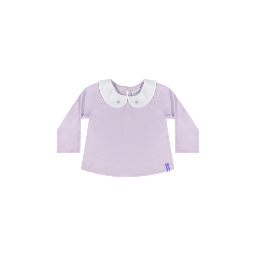 BLUSA MANGA LONGA EM MEIA MALHA