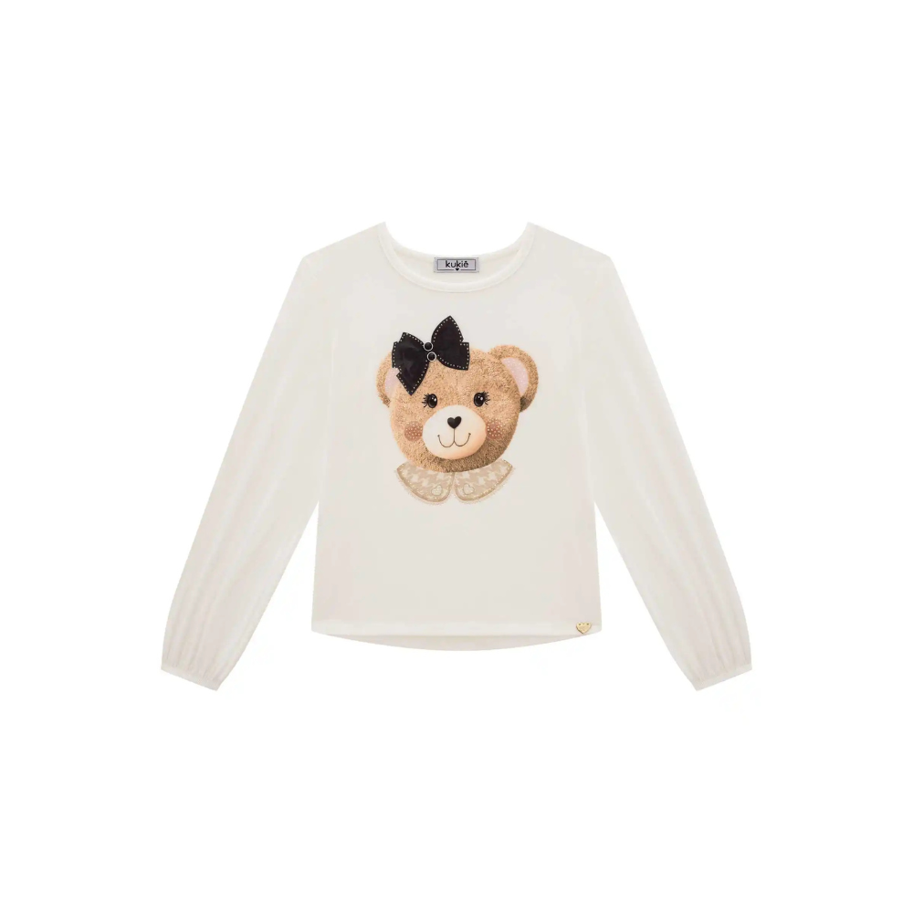 BLUSA EM MALHA COMFY OFF WHITE URSA