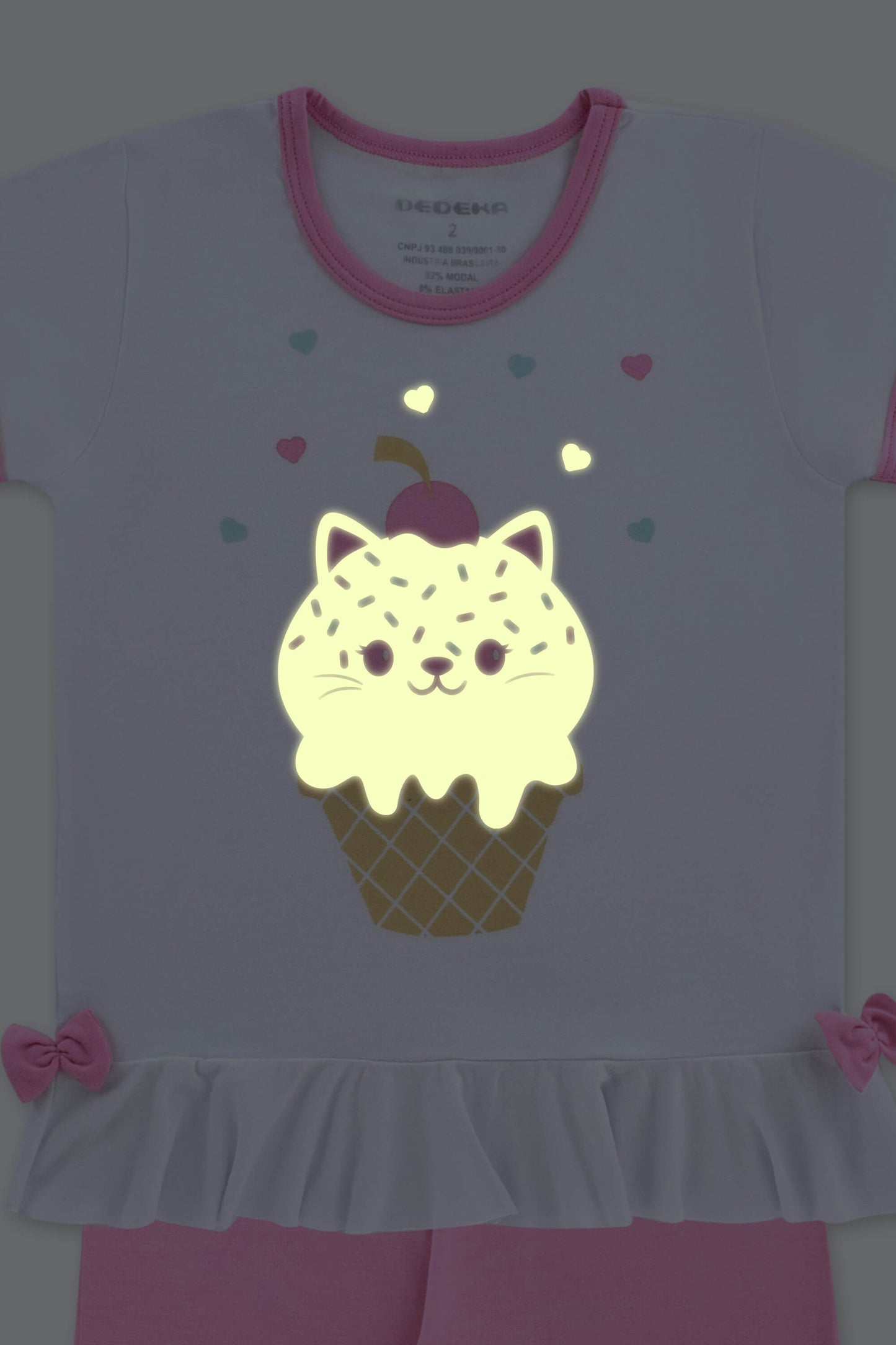 PIJAMA MODAL BRANCO (TAM 1 AO 3)