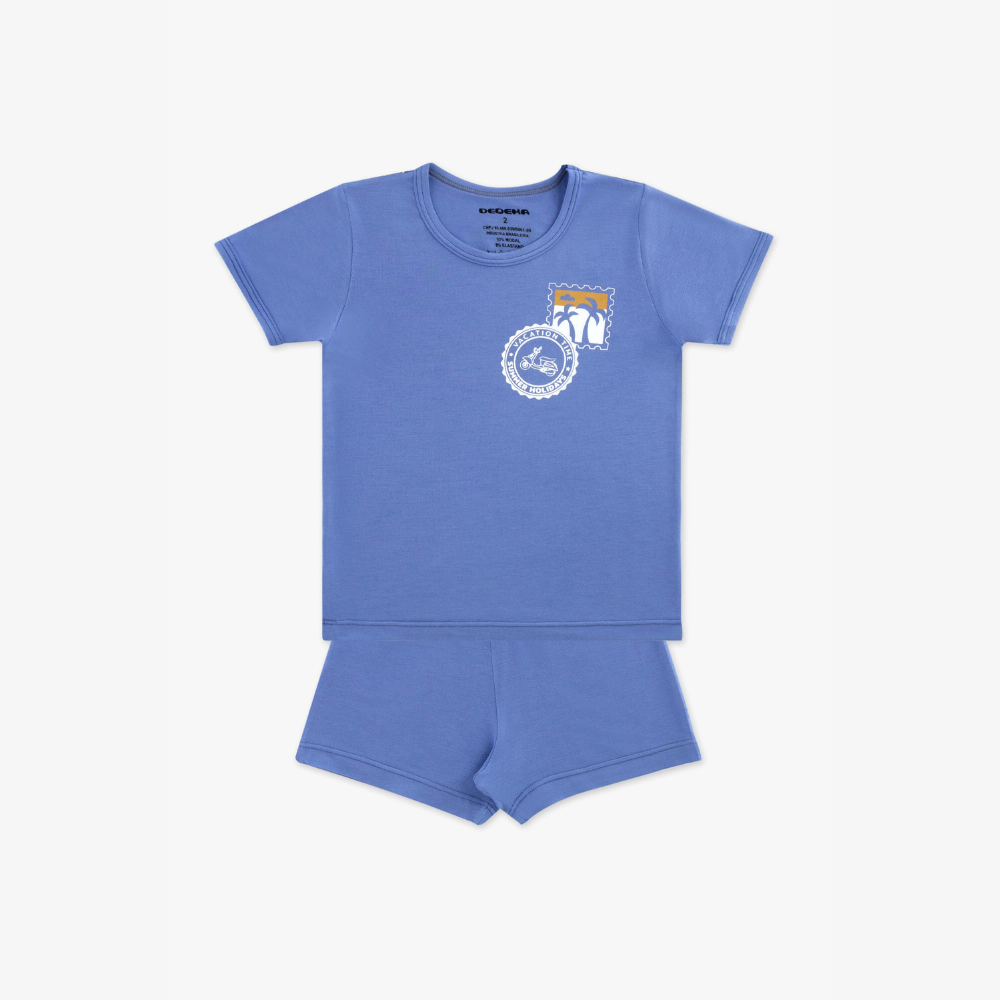 PIJAMA MODAL AZUL BLUE (TAM 1 AO 3)