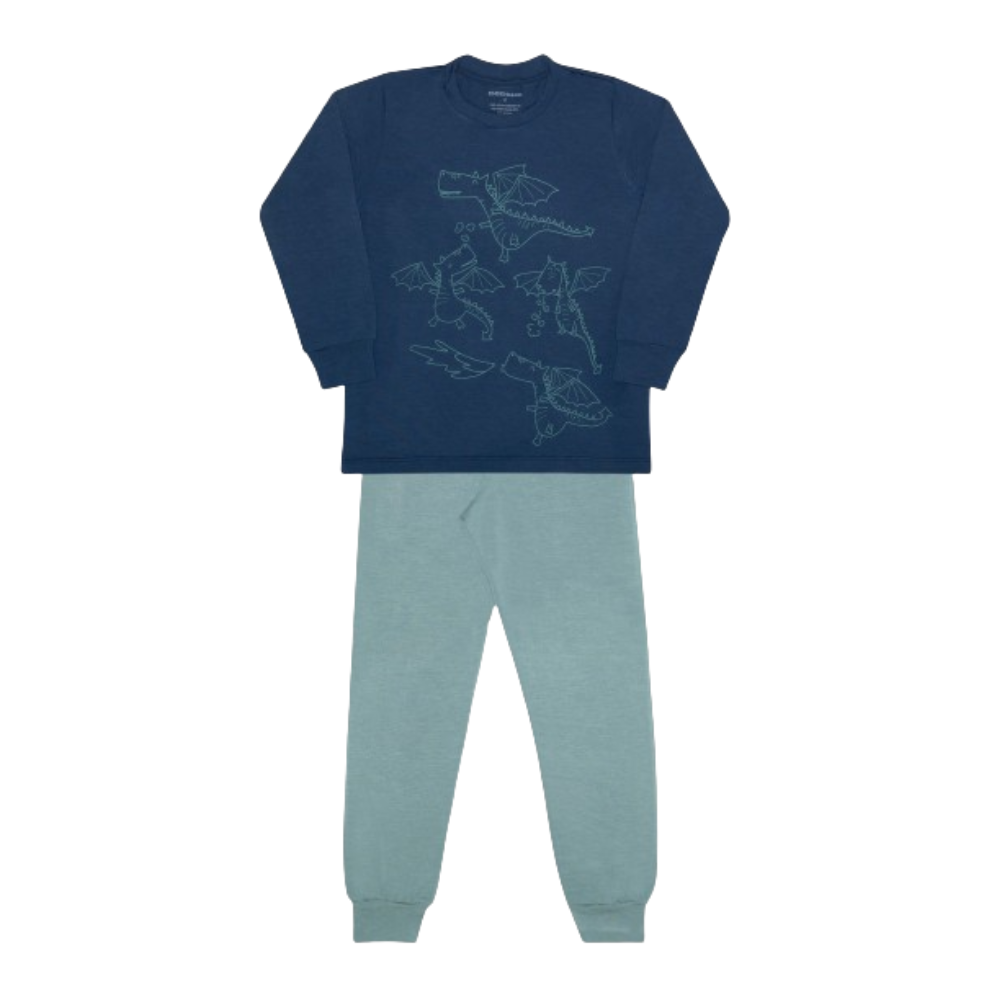 PIJAMA MODAL MARINHO DRAGAO