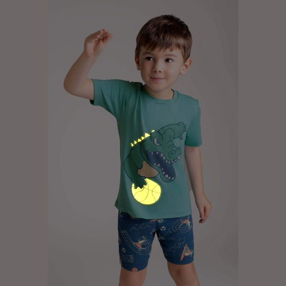 PIJAMA MODAL JACARE ATLETA (4 AO 8)