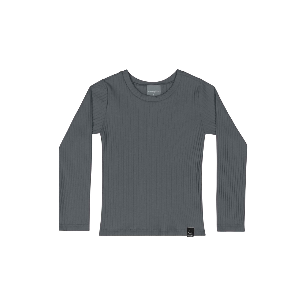 BLUSA MANGA LONGA EM RIBANA