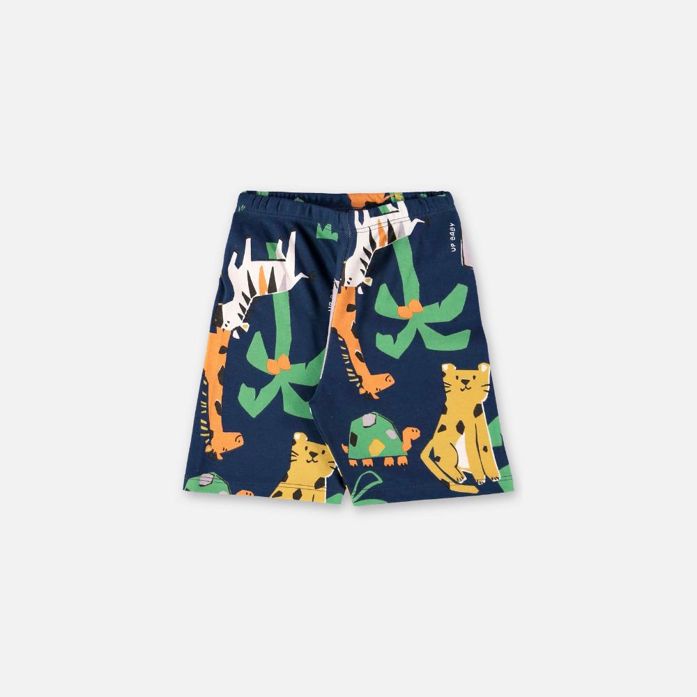 PIJAMA CAMISETA E BERMUDA EM SUEDINE