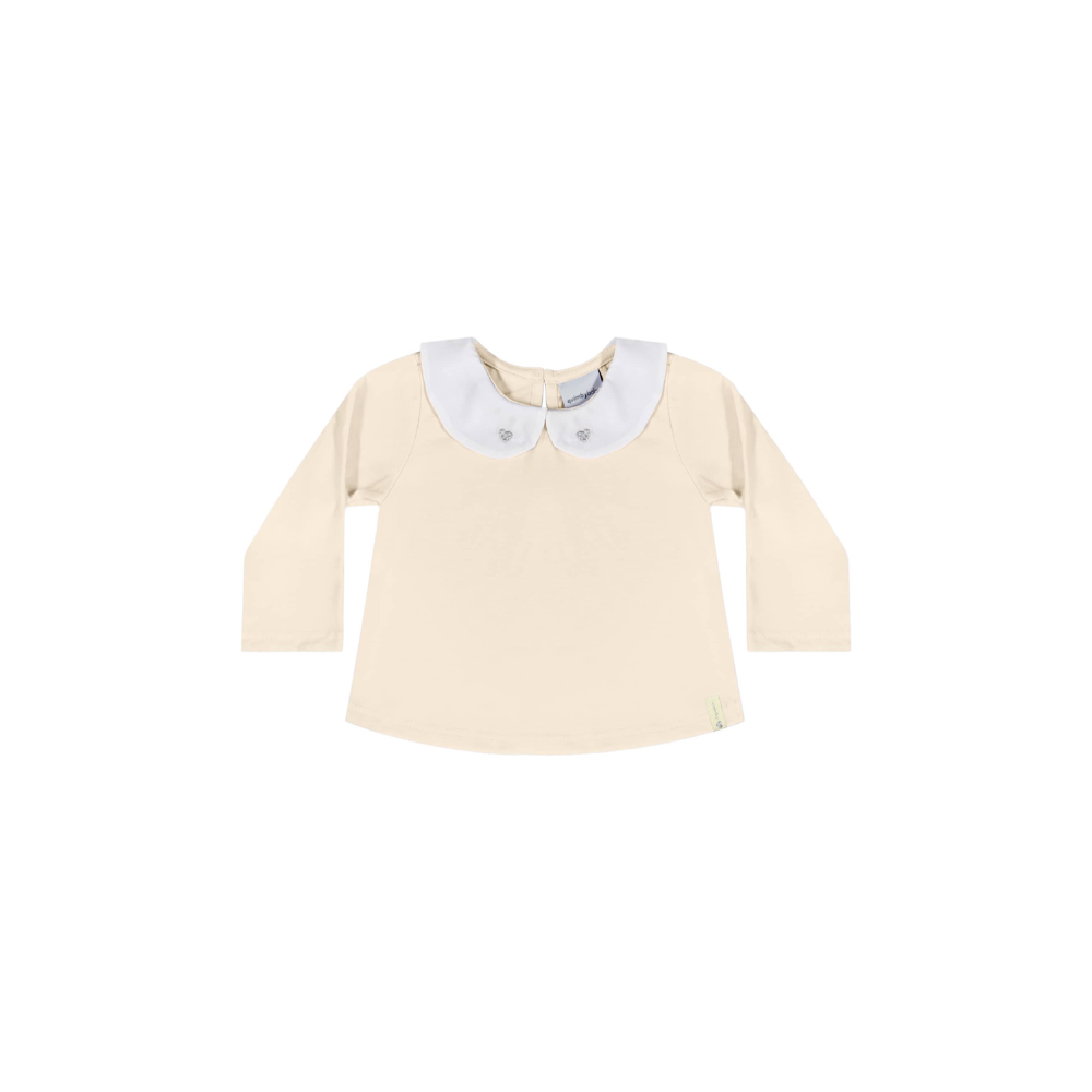BLUSA MANGA LONGA EM MEIA MALHA