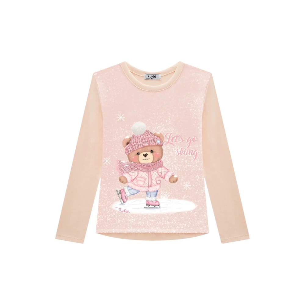 BLUSA EM COTTON ROSA CLARO URSA