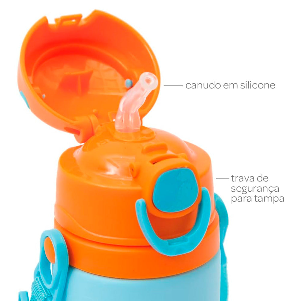 GARRAFINHA DE ALUMINIO ANIMAL FUN LEAO