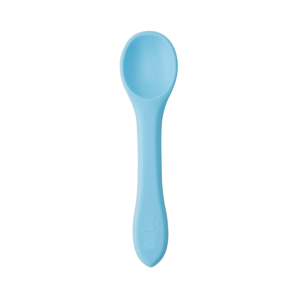 COLHER EM SILICONE AZUL