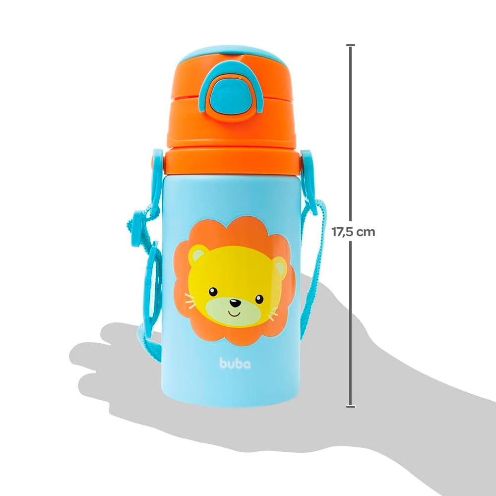 GARRAFINHA DE ALUMINIO ANIMAL FUN LEAO