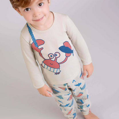 PIJAMA MODAL BARCO CARANGUEJO (1 AO 3)