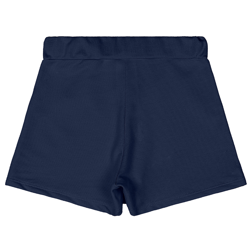 SHORT-SAIA EM MOLETOM SEM FELPA AZUL/VIOLETA/PRETO