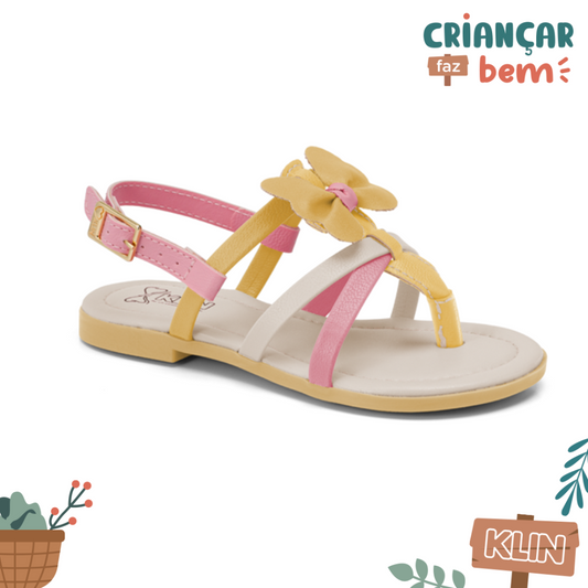 SANDALIA SUAMI MINI CAMOMILA/OFF WHITE