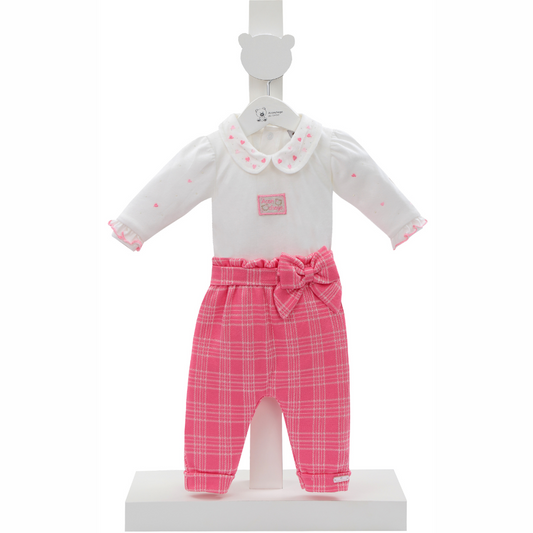 CONJUNTO BEBE ACONCHEGO LAÇO PINK