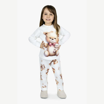 PIJAMA MICROSOFT SUBLIMADO URSA E COELHINHO