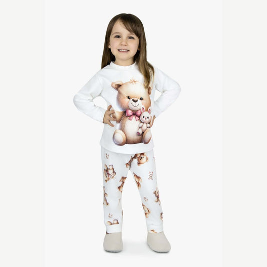 PIJAMA MICROSOFT SUBLIMADO URSA E COELHINHO