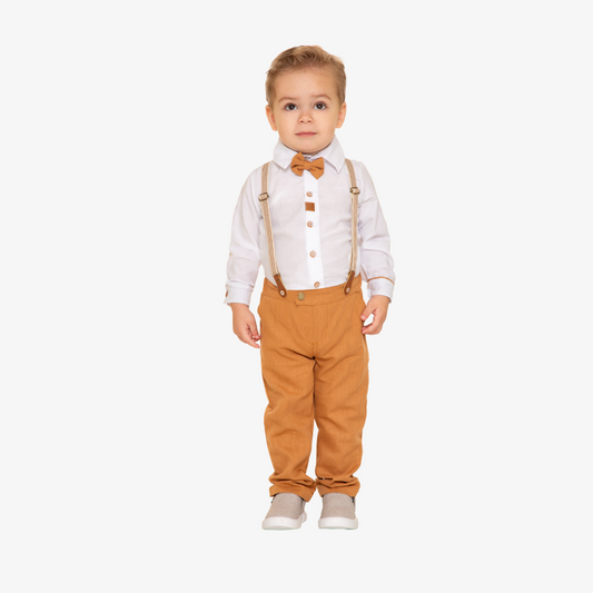 CONJUNTO LONGO ACONCHEGO SOCIAL MARROM