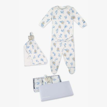 KIT SUEDINE EGÍPCIO (1 CONJUNTO DE BODY E 1 NANINHA) MASC URSO