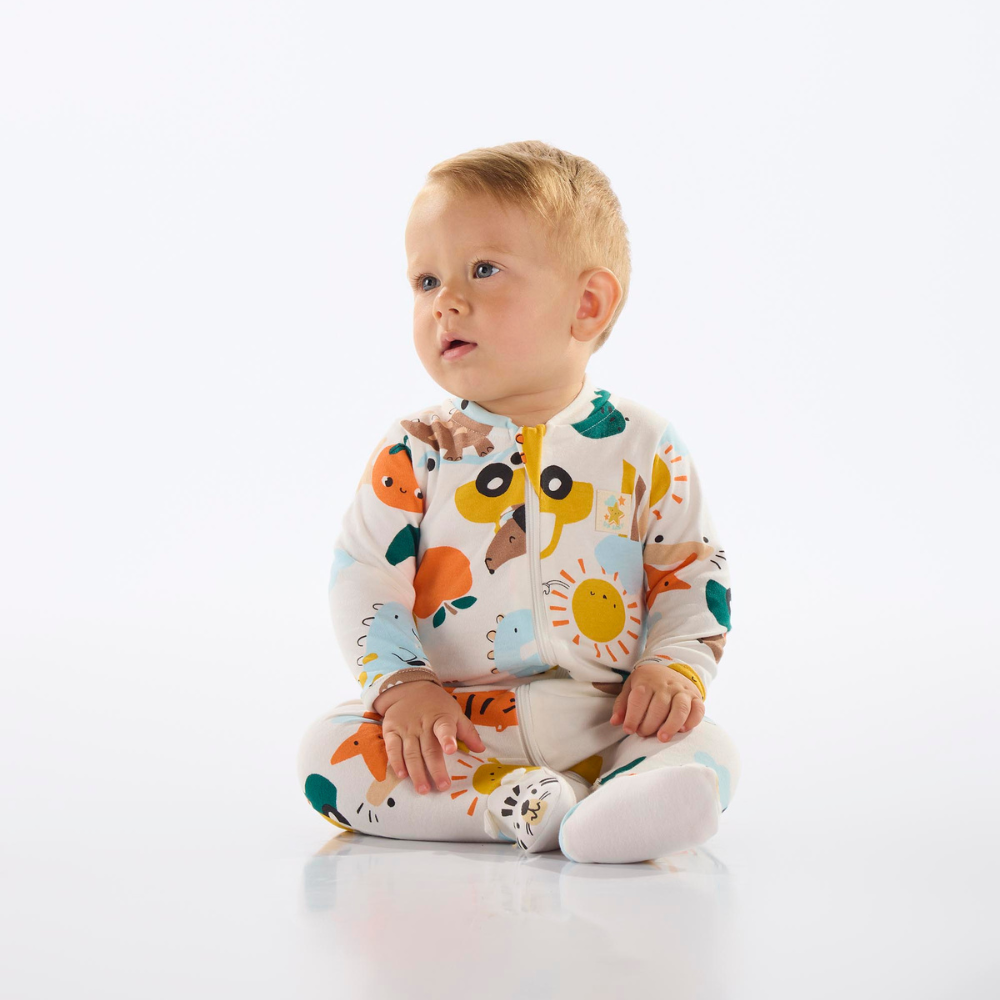 MACACAO MANGA LONGA EM SUEDINE FLORAL UP BABY