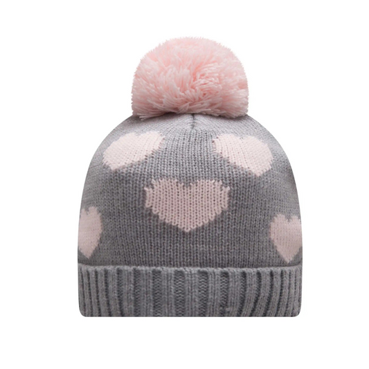 GORRO CINZA CORACOES